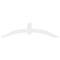 Ekena Millwork Archdale Architectural Grade PVC Gable Bracket, 96"W x 24"H x 6"D x 6"F, 6/12 Pitch GBP096X24X0606ARC00 - alternate 3